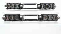 Märklin H0 Konvolut 1 Schwerlastwagen mit Trafo "AEG", 1 Schwerlastwagen ohne Ladung DB (unvollständig)