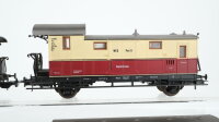 Roco H0 Konvolut 3 Personenwagen 3.Kl. beige/rot, 1 Packwagen beige/rot WEG