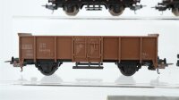 Lima H0 Konvolut 2 Drehschemelwagen, 2 Hochbordwagen, 1 Kühlwagen "Spatenbräu" DB/FS