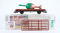 Trix H0 24052 Rungenwagen mit Hafenmarkierungstonne DB