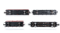 Märklin H0 Konvolut 1 Containertragewagen "Hapag-Lloyd", 1 Hochbordwagen, 1 Seitenwandschiebedachwagen, 1 Falachwagen mit Generatoren DB