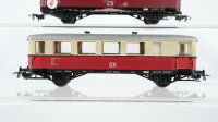 Unbekannt H0 Konvolut 2 Personenwagen beige/rot DR (Abbrüche)