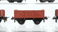 Unbekannt H0 Konvolut 2 Selbstentladewagen "Erz IIId", 3. Hochbordwagen DB