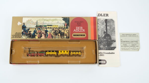 Minitrix N 1028 Personenzug "Der Adler" 1835