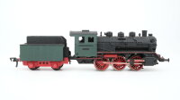 Fleischmann H0 Dampflok mit Tender grün schwarz...