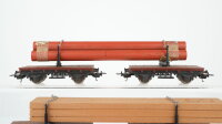 Lima H0 Konvolut 4 Drehschelwagen mit Ladung...