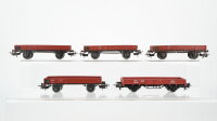 Märklin H0 Konvolut 5 Niederbordwagen DB
