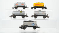 Märklin H0 Konvolut 5 Kesselwagen "BP, Shell,...