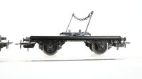 Märklin H0 Konvolut 1 Schwerlast-Niederflurwagen, 2 Drehschemelwagen DB