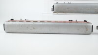 Märklin H0 Konvolut 2 Speisewagen "DSG", 1 Personenwagen 2.Kl. grün beleuchtet, 1 Personenwagen "Silberling" 1./2.Kl. beleuchtet, 1 Personenwagen 1.Kl. blau beleuchtet DB (ungetestet)