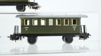 Märklin H0 Konvolut 3 Personenwagen 2.Kl. grün Blech Nebenbahn