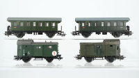 Märklin H0 Konvolut 2 Personenwagen 2.Kl. grün,...