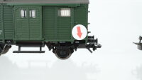 Märklin H0 Konvolut 2 Personenwagen 2.Kl. grün, 2 Personenzugbegleitwagen grün DB (Abbruch)