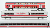 Märklin H0 Konvolut 1 Doppelstockwagen rot/weiß, 1. ICE Bord Restaurant, 1 ICE Mittelwagen 2.Kl. DB