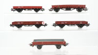 Märklin H0 Konvolut 5 Niederbordwagen DB...