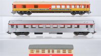 Lima H0 Konvolut Personenwagen 1. Kl. 2-achisg, Personenwagen Silber 4-achsig, Personenwagen Apfelpfeil 4-achsig DB/TEE/IAO (Abbrüche)