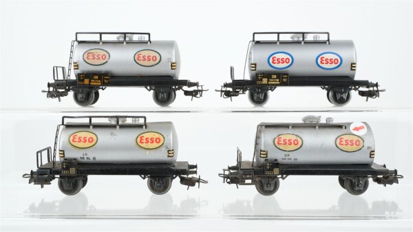 Märklin H0 Konvolut 4 Kesselwagen "Esso" DB (Abbruch)