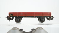 Märklin H0 Konvolut 2 Silowagen "Braunkohlenstaub, Quarz Werke", 2 Niederbordwagen, 1 Rungenwagen DB (Abbrüche)