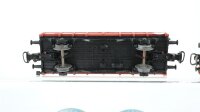 Märklin H0 Konvolut 2 Silowagen "Braunkohlenstaub, Quarz Werke", 2 Niederbordwagen, 1 Rungenwagen DB (Abbrüche)