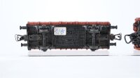 Unbekannt H0 Konvolut 3 Niederbordwagen, 1 Hochbordwagen DR/u.a.