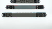 Piko H0 Konvolut 1 Doppelstockwagen rot/weiss 2.Kl., 1 Doppelstockwagen mit Fahrradabteil "alex" 2.Kl., 1 Personenwagen "alex" 2.Kl., 1 Personenwagen 2.Kl. blau/grau DB/alex/CD