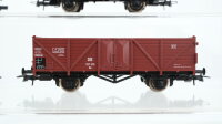 Roco H0 Konvolut 1 Klappdeckelwagen, 2 Hochbordwagen. 1 Niederbordwagen DB " (Abbruch)