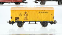 Märklin H0 Konvolut 2 Niederbordwagen. Selbstentladewagen, gedeckter Güterwagen, Kühlwagen "Bananen" DB/u.a.