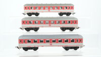 Lima H0 Konvolut 3 Personenwagen 1.Kl. rot/grau DB