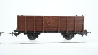 Piko H0 Konvolut 2 Hochbordwagen, Flachwagen mit Fass, Flachwagen mit 2 Tanks, Säuretopfwagen mit Bremserhaus DR/u.a.