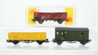 Liliput H0 Konvolut 1 Selbstentladewagen, 1 Hochbordwagen...