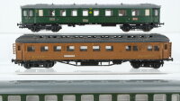 Unbekannt H0 Konvolut Personenwagen 1. Kl., 2 Personenwagen 2. Kl., Speisewagen Mitropa/DB/DR (Abbrüche)