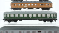 Unbekannt H0 Konvolut Personenwagen 1. Kl., 2 Personenwagen 2. Kl., Speisewagen Mitropa/DB/DR (Abbrüche)