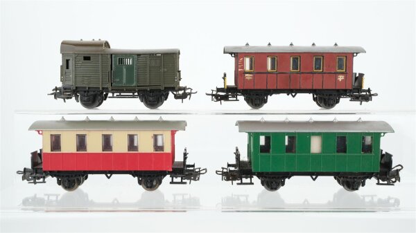 Märklin H0 Konvolut 3 Personenwagen 2-achsig, Gepäckwagen 2-achsig