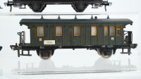 Fleischmann H0 Konvolut 2 Personenwagen 2. Kl., Personenwagen 1./2. Kl., Gepäckwagen DB/u.a.