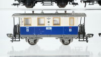 Fleischmann H0 Konvolut 2 Personenwagen 2. Kl., Personenwagen 1./2. Kl., Gepäckwagen DB/u.a.