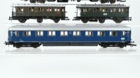 Roco H0 Konvolut Abteilwagen 2. Kl. 4-achsig, 2 Personenwagen 2./3. Kl 3-achsig, Abteilwagen 4-achsig DRG/NS