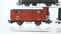 Unbekannt H0 Konvolut Personenwagen 1./2. Kl., Personenwagen 2. Kl., Packwagen mit Bremserhaus, 2 Postwagen