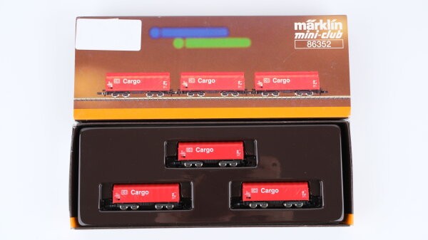 Märklin Z 86352 Schiebeplanenwagen-Set DB Cargo