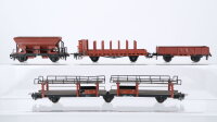 Unbekannt H0 Konvolut Niederbordwagen,...