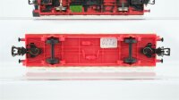 Unbekannt H0 Konvolut 2 Niederbordwagen mit Ladung (LKW mit Löwenkäfig, Löwenkäfig, 2 Container) "Big.Top Circus" (Wagen bemalt)
