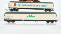 Lima H0 Konvolut 2 Kühlwagen 4-achsig (Feldschlösschen Bier, Aillan), geschlossener Güterwagen "Ovomaltine" SBB-CFF/FS (Abbrüche)