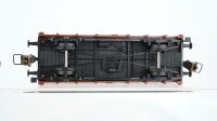 Trix H0 Konvolut 3 Niederbordwagen mit Planendach "Trix", 2 offene Güterwagen, gedeckter Güterwagen mit Bremserhaus DB/DR