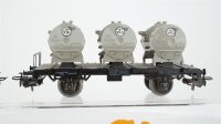 Märklin H0 Konvolut 3 Kesselwagen "Aral, Shell, Avia" 1 Behältertragewagen "VTGT" DB (unvollständig) DB