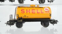 Märklin H0 Konvolut 3 Kesselwagen "Aral, Shell, Avia" 1 Behältertragewagen "VTGT" DB (unvollständig) DB