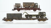 Roco H0 Konvolut "Militär" 1 Rungenwagen...