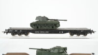 Roco H0 Konvolut 1 Schwerlastflachwagen mit Panzer...