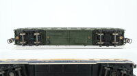 Meccano H0 Konvolut 1 Abteilwagen 2.Kl. grün, 1 Panoramawagen "Rheingold" 1.Kl. beige/blau, 1 Dampfloktender "British Railways" SNCF/DB/BR