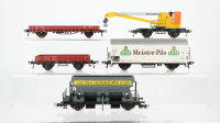 Fleischmann H0 Konvolut 1 Kranwagen mit Kranschutzwagen,...