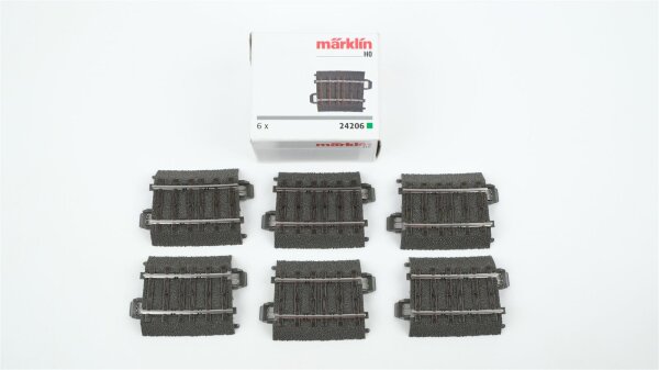 Märklin H0 24206 Gebogenes Gleis R2 = 437,5 mm 5,7° (17-1/4") (6 Stk. in OVP)