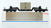 Märklin H0 4618 Tiefladewagen mit Übersee-Kiste...